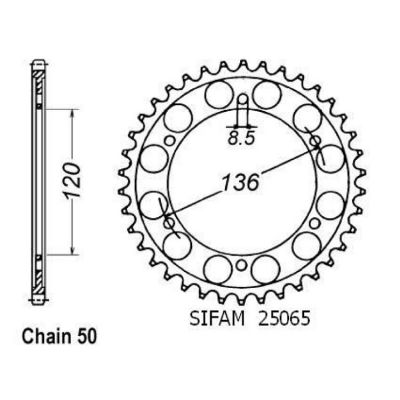 Rozeta pro Yamaha 25065CZ38